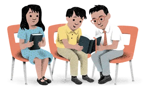 Kids sharing scriptures