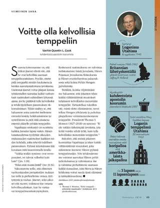 You Can Be Temple Worthy