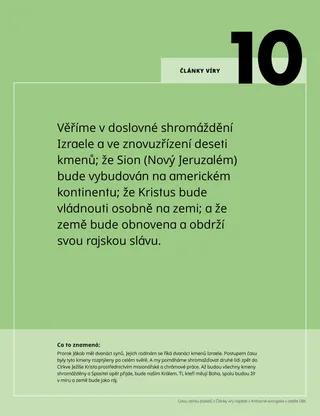 plakát s desátým článkem víry