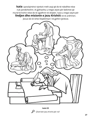 Isaiah’s Prophecies of Jesus Christ coloring page
