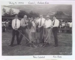 groundbreaking of Cali, Colombia, meetinghouse