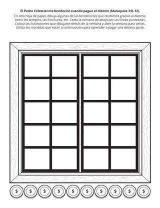 Hoja de actividades: El Padre Celestial me bendecirá cuando pague el diezmo
