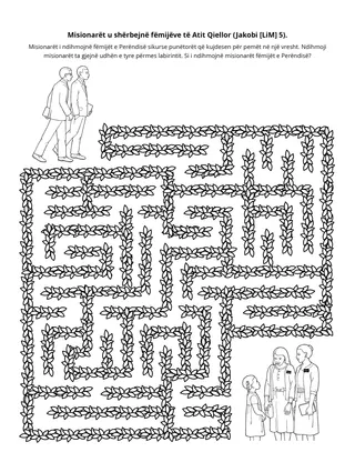 faqja e veprimtarisë: Misionarët u shërbejnë fëmijëve të Atit Qiellor