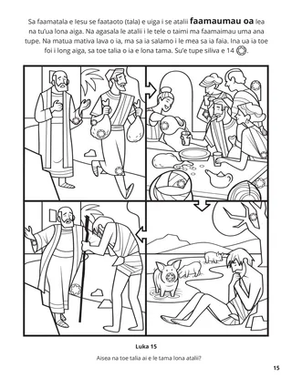 The Prodigal Son coloring page