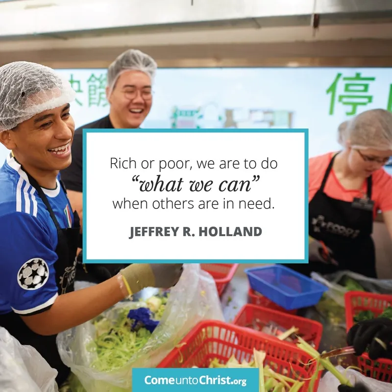 Rich or poor, we are to do 