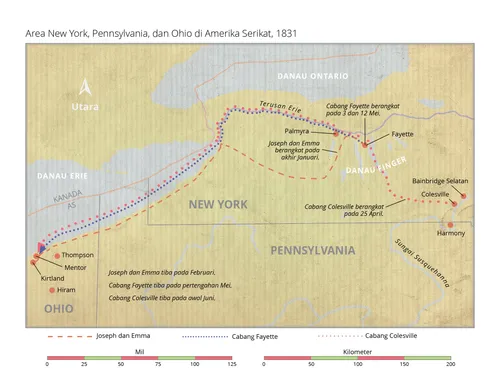 para orang suci melakukan perjalanan ke Ohio