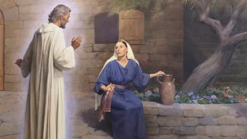 Mary visited by the angel