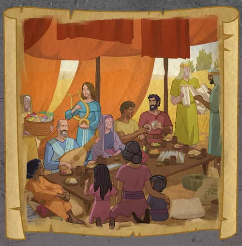 People in Corinth gathered together.