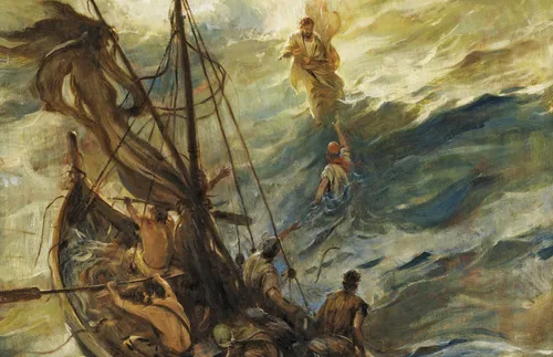 基督在海面上行走