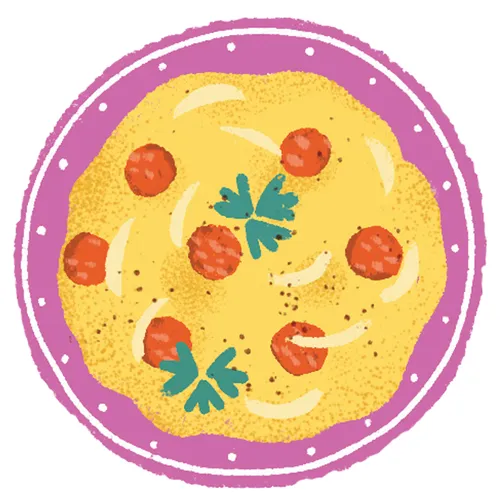 Plate of Spanish omelet