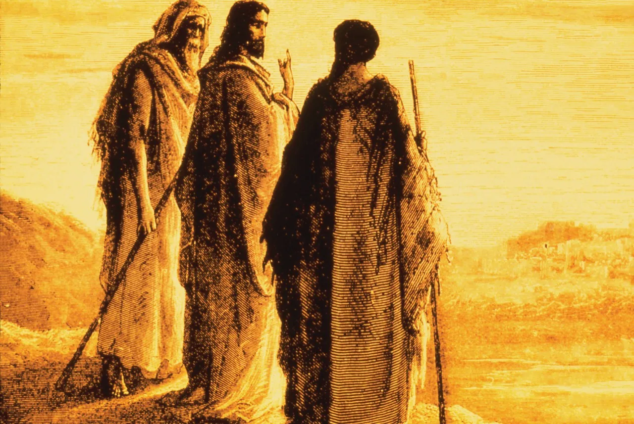 Jesus and the Disciples Going to Emmaus, by Paul Gustave Doré