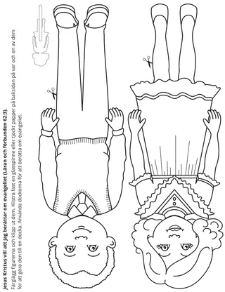 aktivitetssida: Jag kan dela med mig av evangeliet