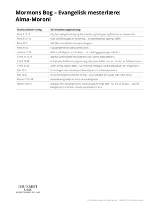 handout doctrinal mastery alma-moroni