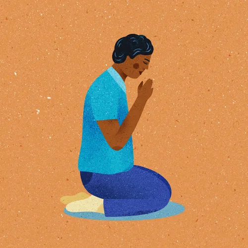 person praying