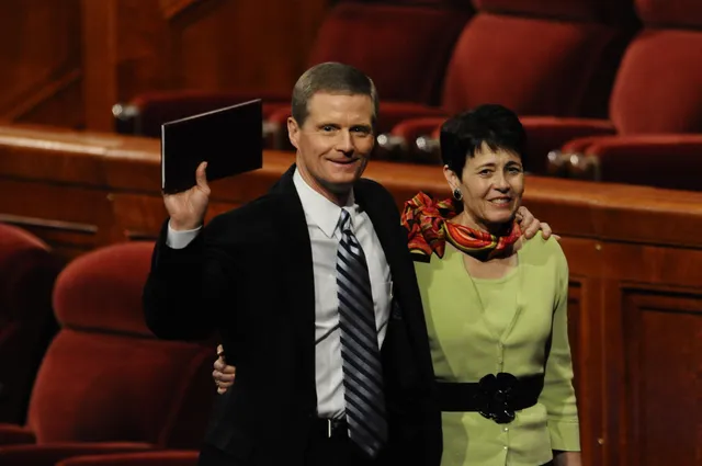 David A. Bednar and Susan Bednar at General Conference