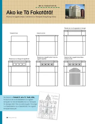 drawing instructions for temple
