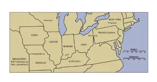 Karte: Nordosten der Vereinigten Staaten