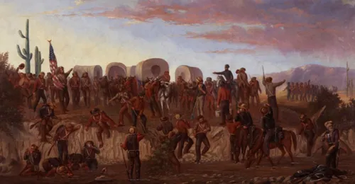 Mormon Battalion during its march