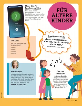 Page from the June 2022 Friend Magazine.