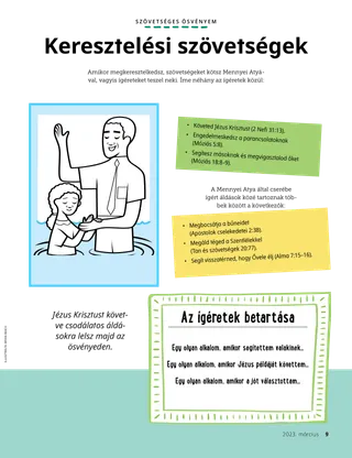 egy férfi megkeresztel egy lányt