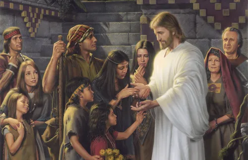 Savior visiting in ancient America