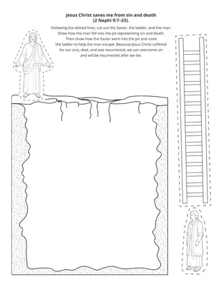 activity page: Jesus Christ saves us from sin and death