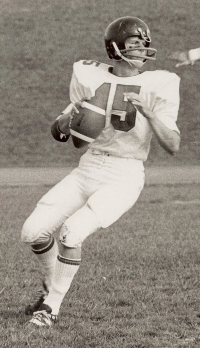 David A. Bednar Playing Football