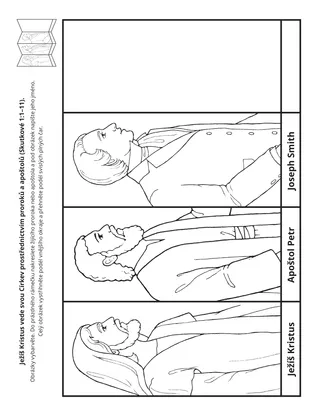 stránka s činnostmi: Ježíš Kristus vede svou Církev skrze proroky a apoštoly