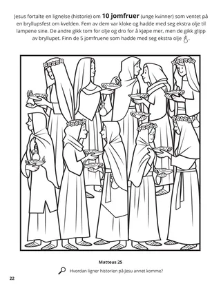 The Ten Virgins coloring page