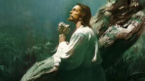 the Savior in the Garden of Gethsemane