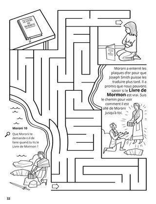 The Golden Plates: From Moroni to Joseph coloring page