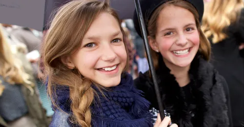 young women at conference