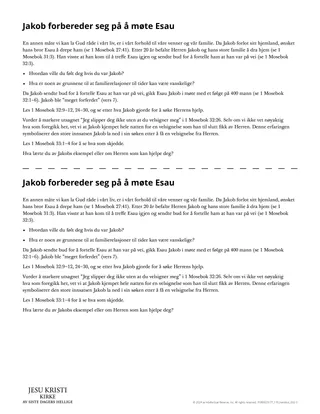 Jakob forbereder seg på å møte Esau