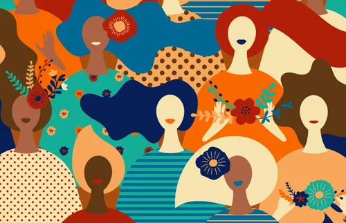 illustrations of various women