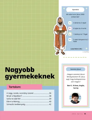 Nagyobb gyermekeknek borító oldal