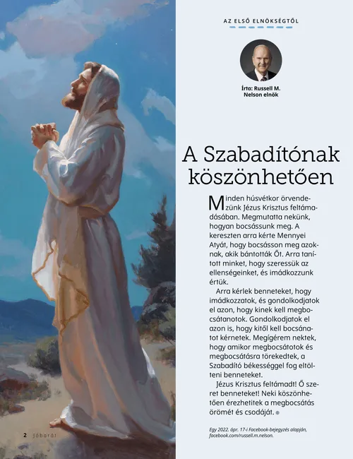 PDF-oldal, amelyen Jézus Krisztus imádkozik, valamint egy színező szabadban látható vidám gyermekekkel, ragyogó nappal