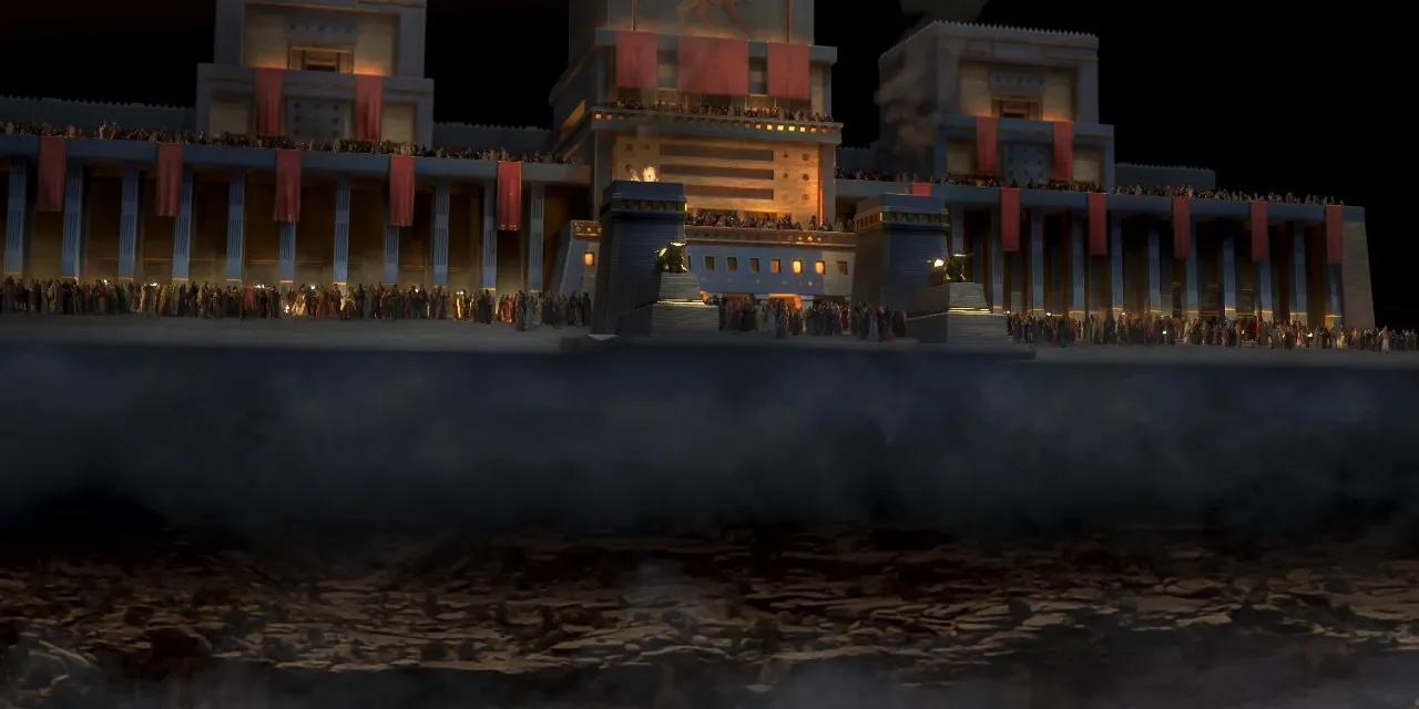 The great and spacious building in Lehi's vision of the tree of life