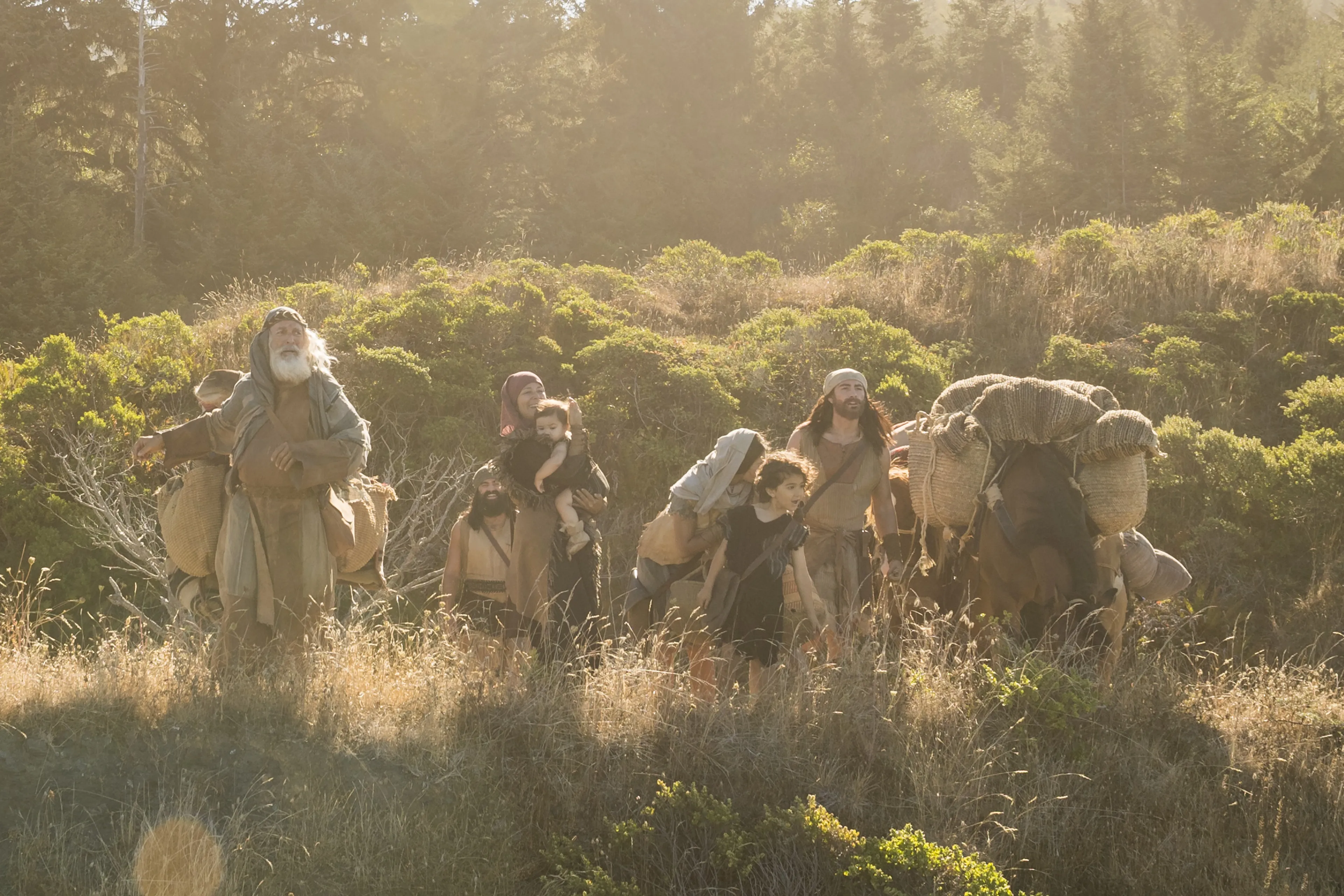 Lehi's family arrives in the land of Bountiful.