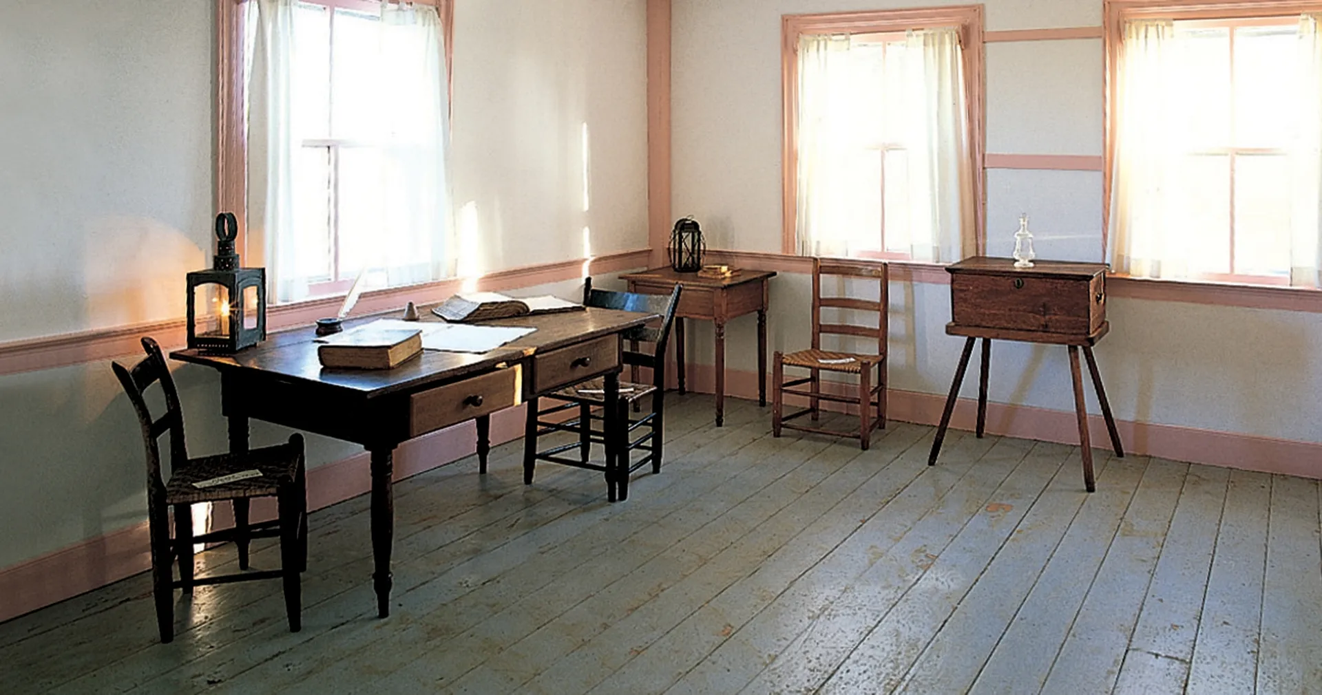 Upper room in the John Johnson farm home in Hiram, Ohio, where Joseph received revelations and translated the New Testament.