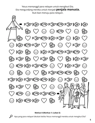 Fishers of Men coloring page