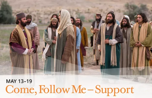 Jesus speaking with the rich young ruler