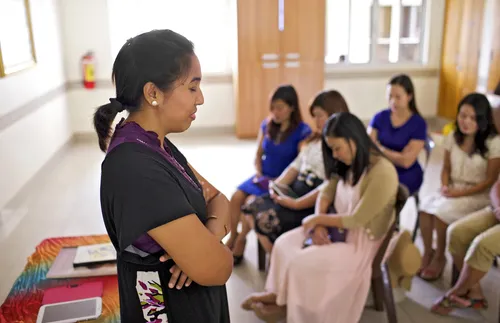 praying in Relief Society