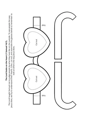 Primary activity page: The Lord looks on the heart