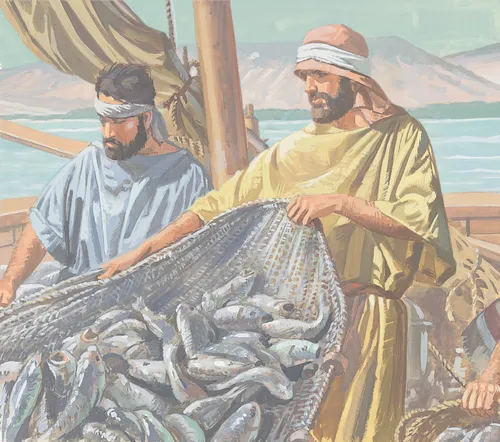 fishermen catching fish