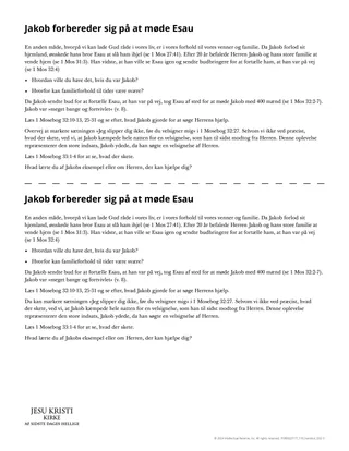 Jakob forbereder sig på at møde Esau