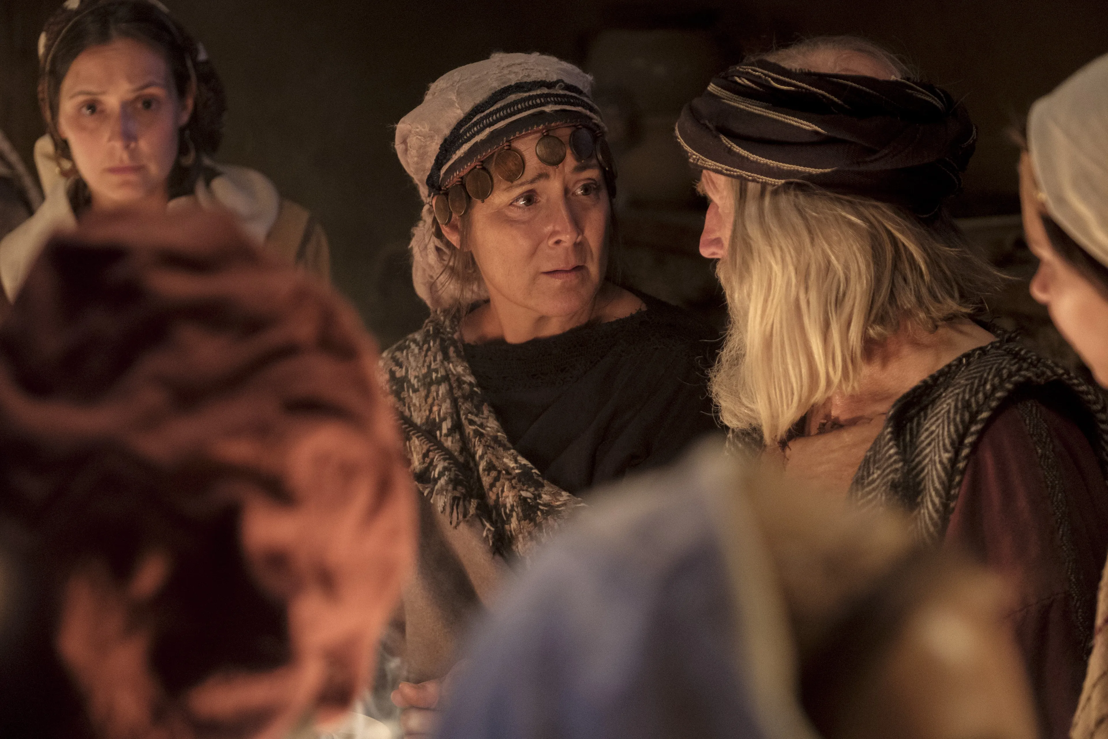 Ishmael and his wife discuss leaving Jerusalem.