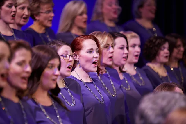 Various shots and angles of the the women's side of the Tabernacle Choir,