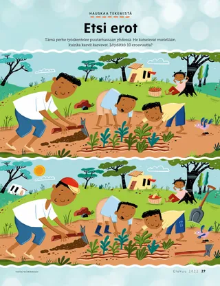 activity of family gardening together