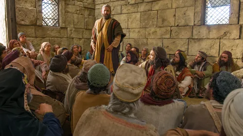 Paul speaks before the Jerusalem Conference