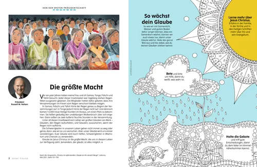 PDF: Menschen sitzen im Regen; dazu ein Ausmalbild: ein Samenkorn wächst dank Wasser und Sonnenlicht